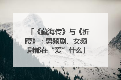 《藏海传》与《折腰》：男频剧、女频剧都在“爱”什么