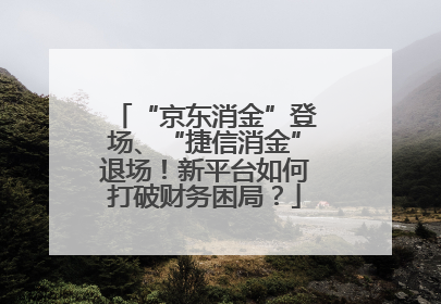“京东消金”登场、“捷信消金”退场！新平台如何打破财务困局？