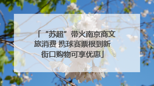 “苏超”带火南京商文旅消费 携球赛票根到新街口购物可享优惠