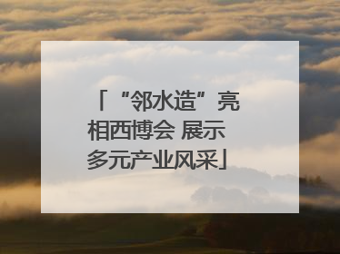 “邻水造”亮相西博会 展示多元产业风采