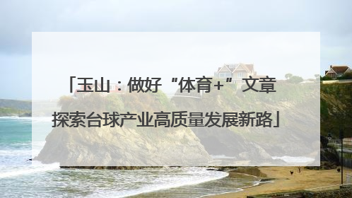 玉山：做好“体育+”文章 探索台球产业高质量发展新路