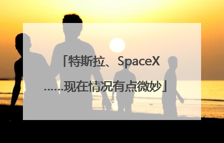 特斯拉、SpaceX……现在情况有点微妙