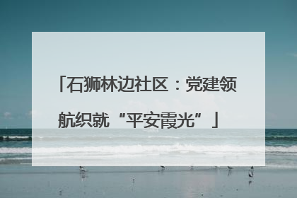 石狮林边社区：党建领航织就“平安霞光”
