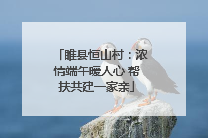 睢县恒山村：浓情端午暖人心 帮扶共建一家亲