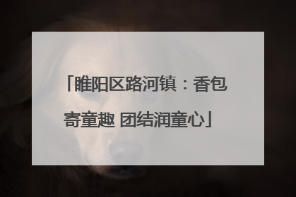 睢阳区路河镇：香包寄童趣 团结润童心
