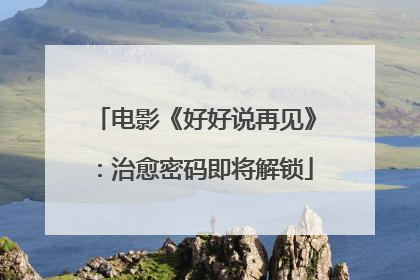电影《好好说再见》：治愈密码即将解锁