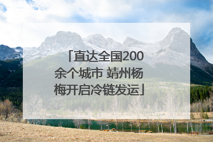 直达全国200余个城市 靖州杨梅开启冷链发运