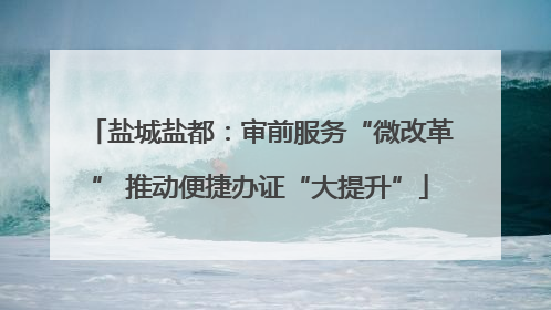 盐城盐都：审前服务“微改革” 推动便捷办证“大提升”