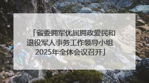 省委拥军优属拥政爱民和退役军人事务工作领导小组2025年全体会议召开