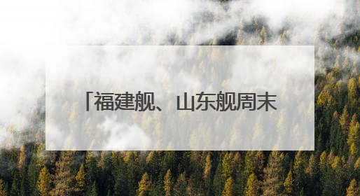 福建舰、山东舰周末重磅更新“工作动态” 狠狠期待住了