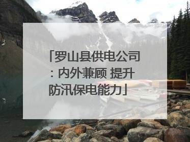 罗山县供电公司：内外兼顾 提升防汛保电能力