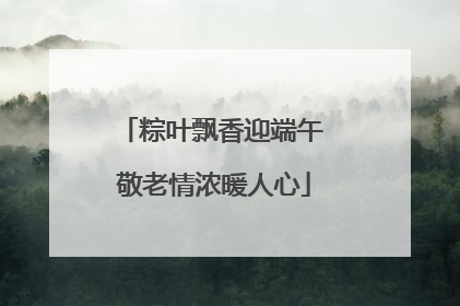 粽叶飘香迎端午 敬老情浓暖人心