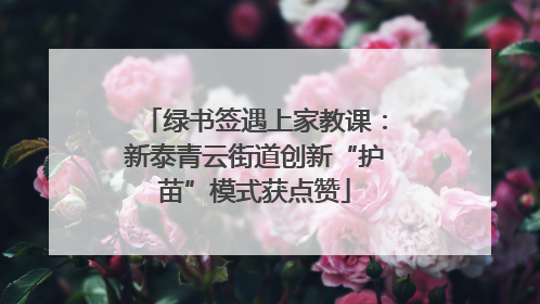 绿书签遇上家教课：新泰青云街道创新“护苗”模式获点赞