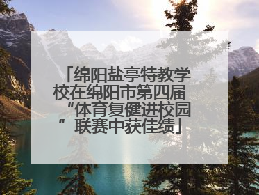 绵阳盐亭特教学校在绵阳市第四届“体育复健进校园”联赛中获佳绩