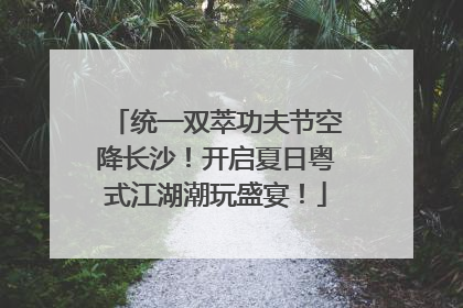 统一双萃功夫节空降长沙！开启夏日粤式江湖潮玩盛宴！