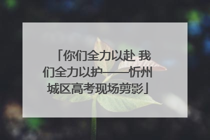 你们全力以赴 我们全力以护——忻州城区高考现场剪影