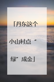 丹东这个小山村点“绿”成金