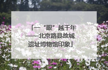 一“眼”越千年——北京路县故城遗址博物馆印象