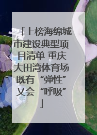 上榜海绵城市建设典型项目清单 重庆大田湾体育场既有“弹性”又会“呼吸”