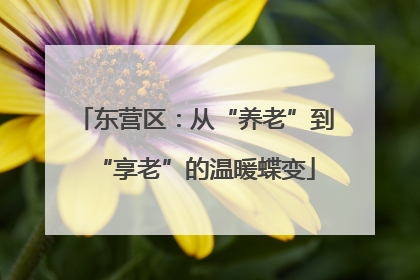 东营区：从“养老”到“享老”的温暖蝶变