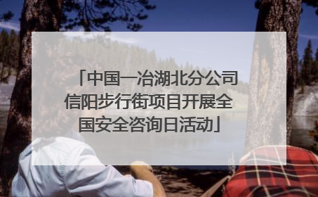 中国一冶湖北分公司信阳步行街项目开展全国安全咨询日活动