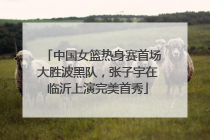 中国女篮热身赛首场大胜波黑队，张子宇在临沂上演完美首秀