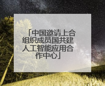 中国邀请上合组织成员国共建人工智能应用合作中心