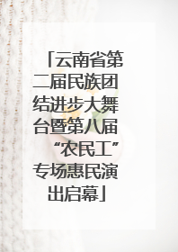 云南省第二届民族团结进步大舞台暨第八届“农民工”专场惠民演出启幕