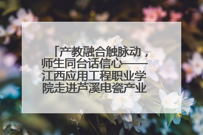产教融合触脉动，师生同台话信心——江西应用工程职业学院走进芦溪电瓷产业园创新思政课堂