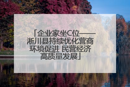 企业家坐C位——淅川县持续优化营商环境促进 民营经济高质量发展