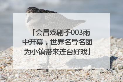 会昌戏剧季003雨中开幕，世界名导名团为小镇带来连台好戏