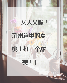 又大又脆！荆州这里的夏桃主打一个甜美！