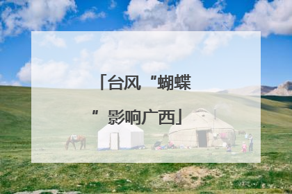 台风“蝴蝶”影响广西