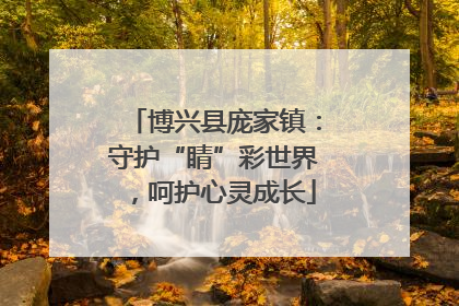 博兴县庞家镇：守护“睛”彩世界，呵护心灵成长