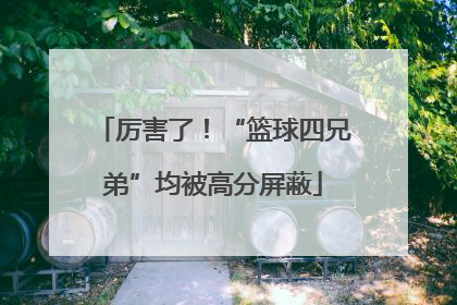 厉害了！“篮球四兄弟”均被高分屏蔽