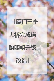 厦门三座大桥完成道路照明升级改造