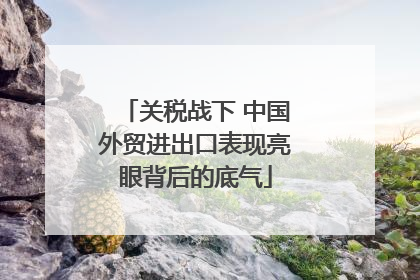 关税战下 中国外贸进出口表现亮眼背后的底气