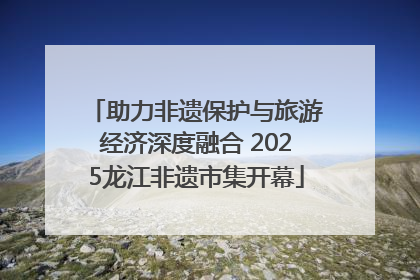 助力非遗保护与旅游经济深度融合 2025龙江非遗市集开幕