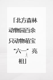 北方森林动物园百余只动物萌宝“六一”亮相