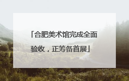 合肥美术馆完成全面验收，正筹备首展