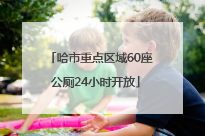 哈市重点区域60座公厕24小时开放
