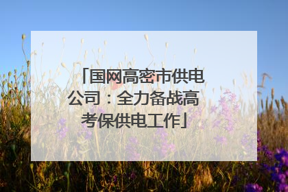 国网高密市供电公司：全力备战高考保供电工作