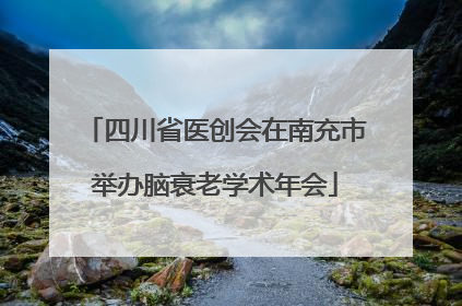 四川省医创会在南充市举办脑衰老学术年会