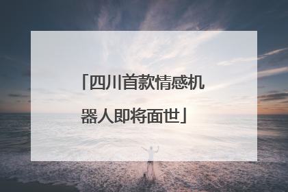 四川首款情感机器人即将面世