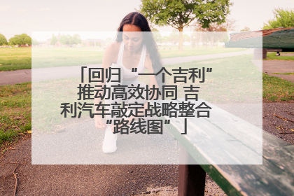 回归“一个吉利” 推动高效协同 吉利汽车敲定战略整合“路线图”