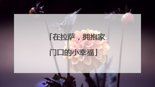 在拉萨，拥抱家门口的小幸福