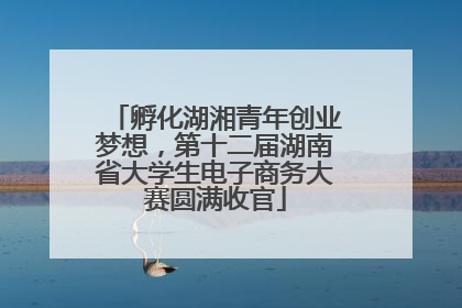 孵化湖湘青年创业梦想，第十二届湖南省大学生电子商务大赛圆满收官