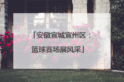 安徽宣城宣州区：篮球赛场展风采