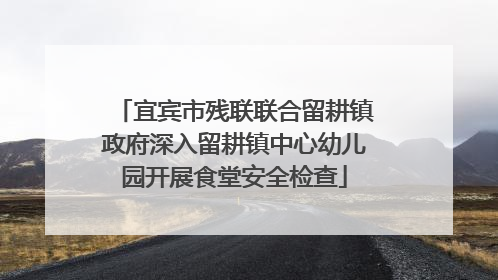 宜宾市残联联合留耕镇政府深入留耕镇中心幼儿园开展食堂安全检查