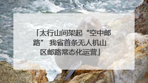 太行山间架起“空中邮路” 我省首条无人机山区邮路常态化运营